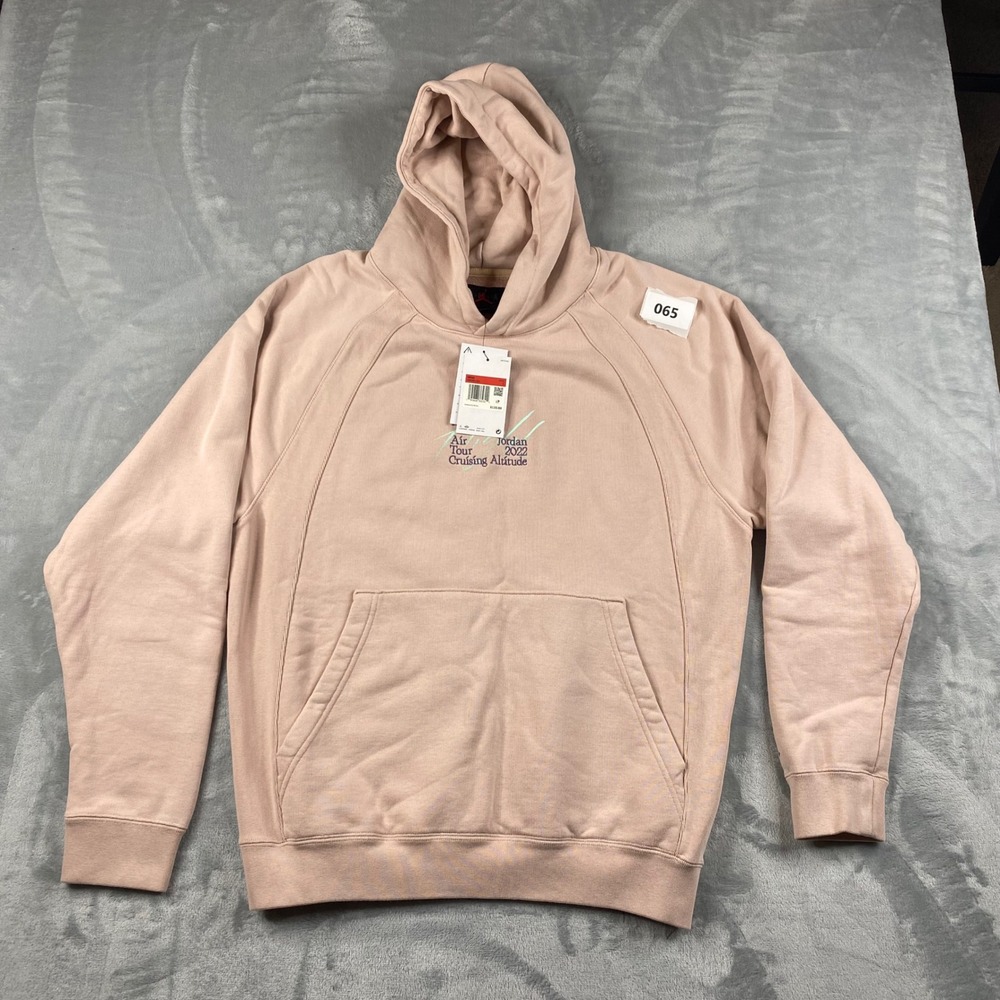 Nike Air Jordan Flight Heritage Tour Hoodie DM1394-601 Pink$120 Mens Size L NWT - Picture 10 of 10
